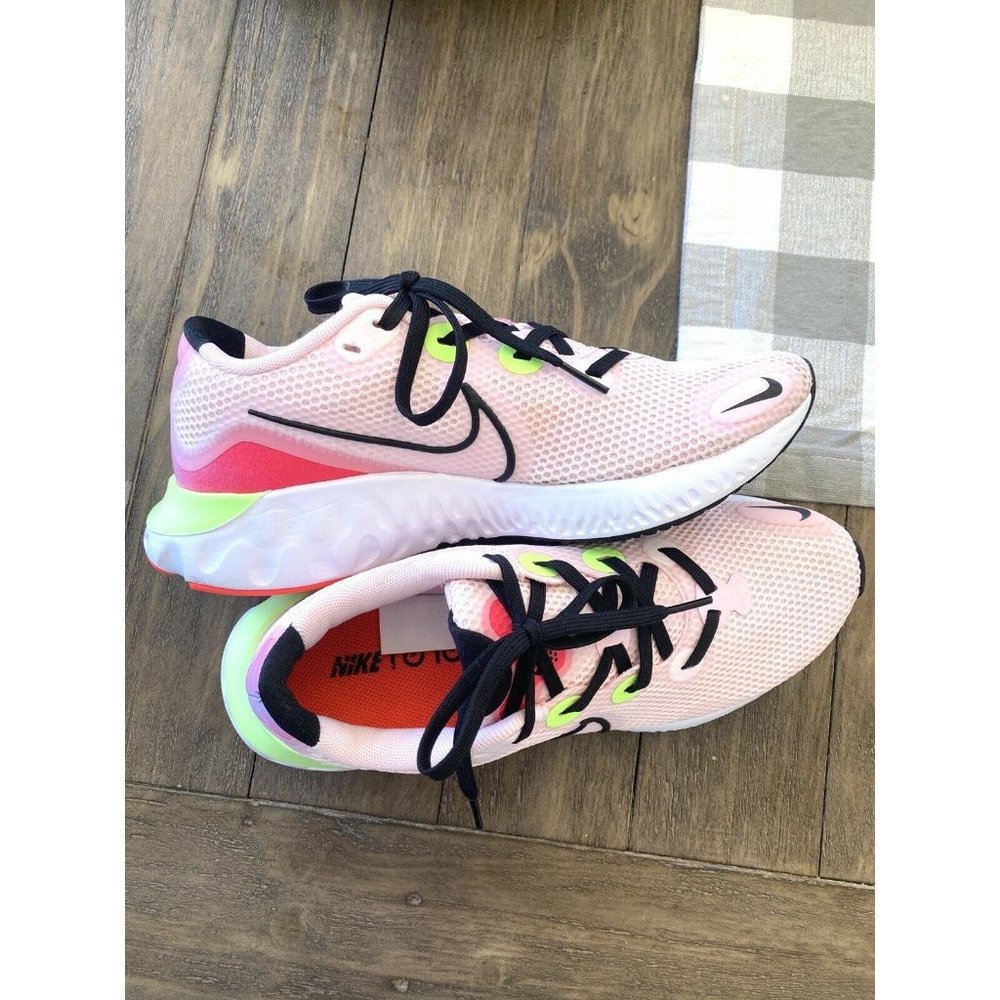 Nike Womens Renew Run CW5637-600 Pink Black Running Shoes Sneakers Size 8.5 - Picture 11 of 11